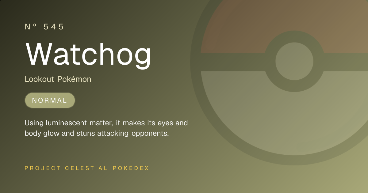 Watchog · Nº 545 · Project Celestial